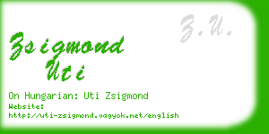 zsigmond uti business card